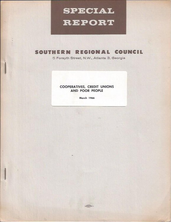 Cooperatives, Credit Unions and Poor People